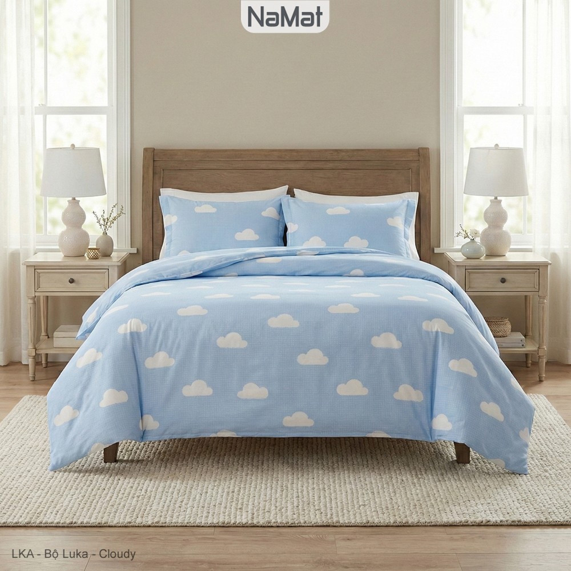 Luka - Bộ Chăn Ga gối 4 Món Đa Năng (4 mùa) - LKA Luka - Bộ Chăn Ga gối 4 Món Đa Năng (4 mùa) - LKA