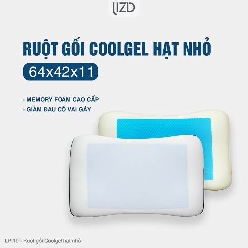 Gối Coolgel Hạt siêu mát lạnh giảm đau cổ vai gáy - LPI19