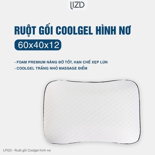 Gối Coolgel Hạt siêu mát lạnh, giảm đau cổ vai gáy - LPI20