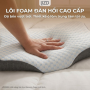Gối công thái học mát lạnh, memory foam cao cấp, đỡ và chống đau cổ vai gáy, chống ngáy - LPI22QS