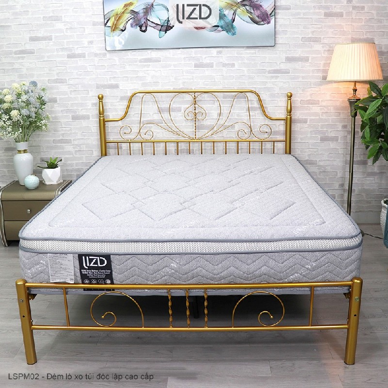 Đệm lò xo túi độc lập cao cấp dày 30cm, 14 lớp - LSPM02