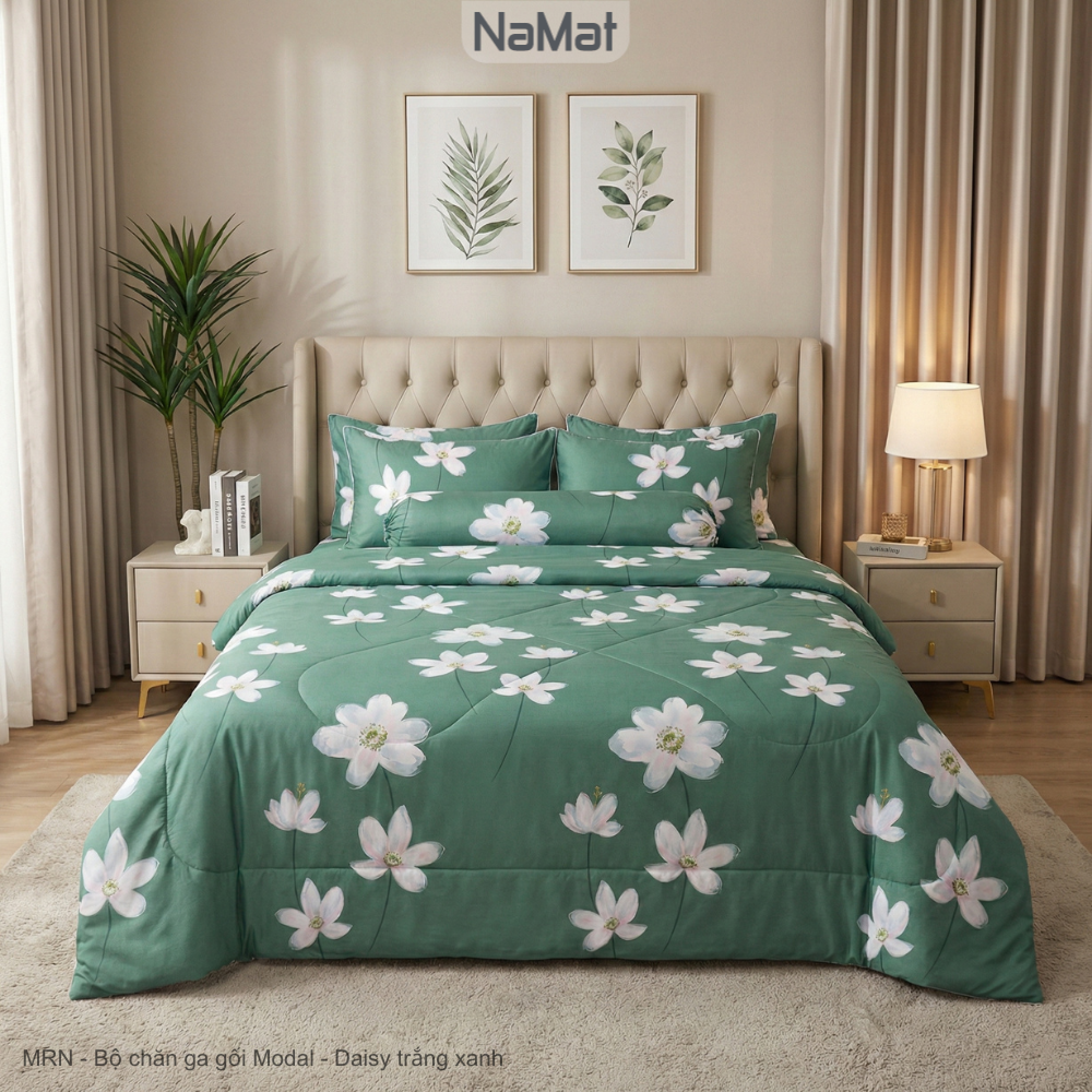 Modal - Bộ Chăn Ga gối 4 Món Hè Thu - MRN