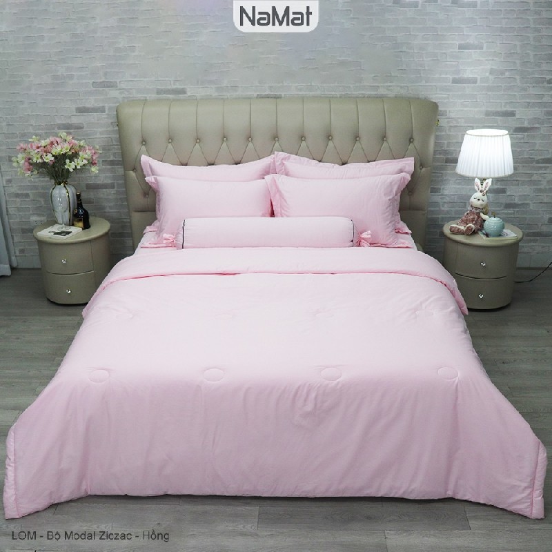 Modal Ziczac - Bộ Chăn Ga Bọc/Phủ Chần 4 Món Đa năng (4 mùa) - LOM