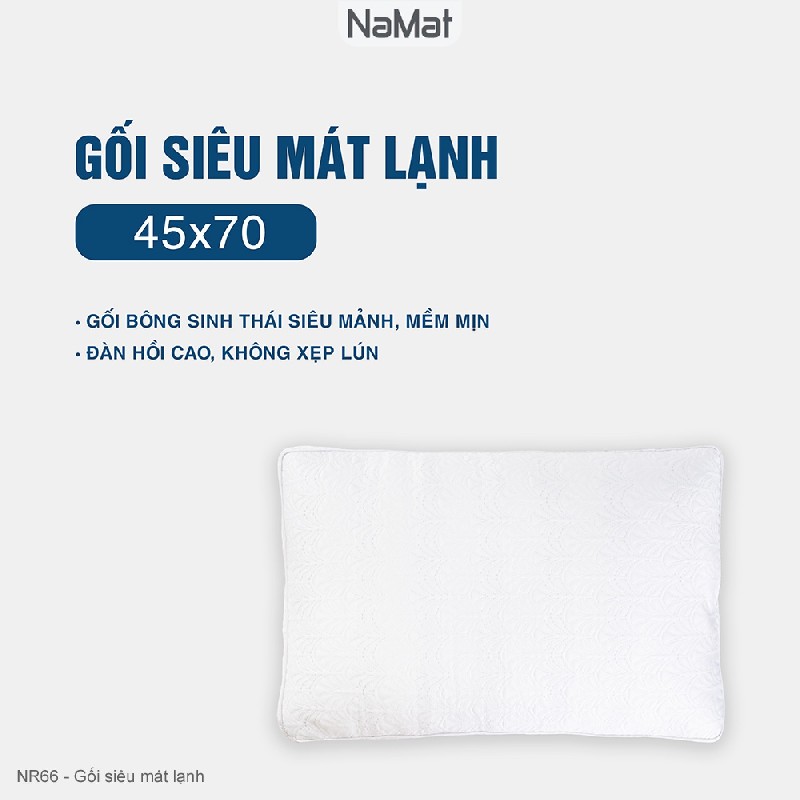 Gối siêu mát lạnh, bông lông vũ, chuẩn khách sạn cao cấp - NR66