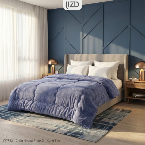 Chăn đông cao cấp, nhung Pháp ô - WTF43 Chăn đông cao cấp, nhung Pháp ô - WTF43